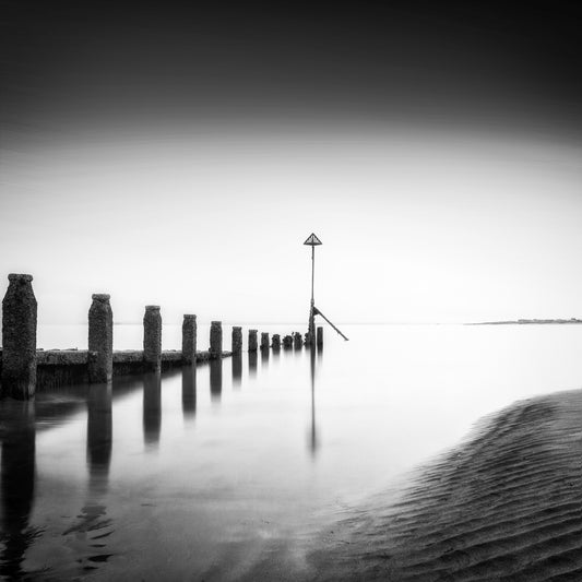 The Approach original black-and-white coastal photograph