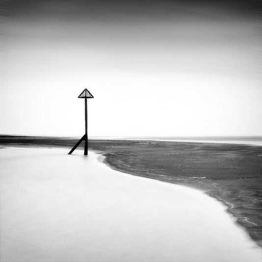 The Point original black-and-white coastal photograph