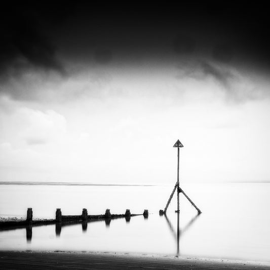 The Stand original black-and-white coastal photograph
