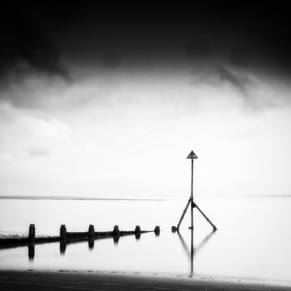 The Stand original black-and-white coastal photograph