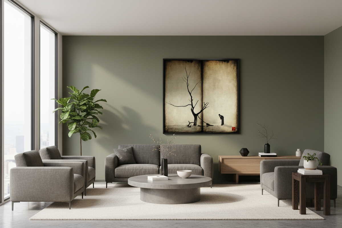 Shoreline Meditation in Contemporary Lounge